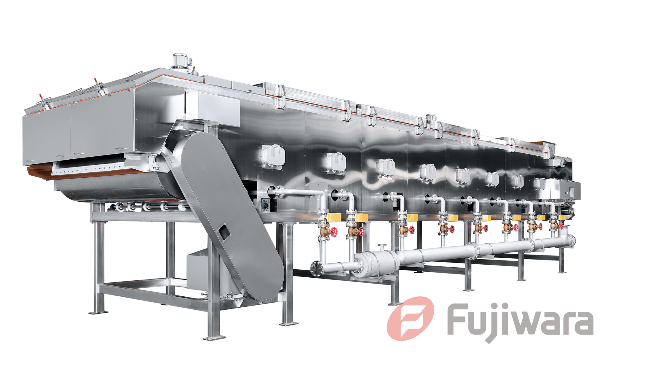 33.スチールベルト式横型連続蒸し機